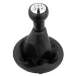 Palanca de cambios de 5 velocidades para coche, bola de mano, perilla de palanca de cambios de cuero con cubierta a prueba de polvo para Citroen Berlingo III MK3 / Peugeot Partner 2008-
