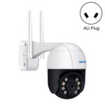 ESCAM QF518 Cámara IP WiFi inteligente de 5MP, compatible con detección de humanos AI / seguimiento automático / visión nocturna de doble luz / almacenamiento en la nube / audio bidireccional / tarjeta TF, AU Plug