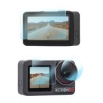 Para DJI Osmo Action 5 Pro Sunnylife 3 en 1 Protector de lente Pantalla delantera y trasera Películas de vidrio templado, 1 + 1 + 1 Sets