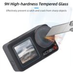 Para DJI Osmo Action 5 Pro Sunnylife 3 en 1 Protector de lente Pantalla delantera y trasera Películas de vidrio templado, 1 + 1 + 1 Sets - Imagen 3