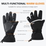 Guantes de invierno cálidos para fotografía con control remoto para drones universales STARTRC, L - Imagen 5