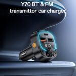 Transmisor FM Bluetooth para automóvil Yesido Y70 - Imagen 2