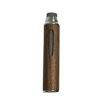 Cenicero portátil para coche de nogal con soporte para cigarrillos