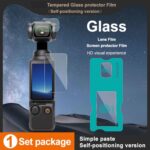 Película de vidrio templado imak con película para lente de cámara, versión autoposicionable, For DJI Osmo Pocket 3 - Imagen 3