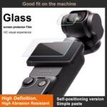 Película de vidrio templado imak con película para lente de cámara, versión autoposicionable, For DJI Osmo Pocket 3 - Imagen 5