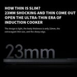 Original Xiaomi Mijia Smart Ultra-thin Induction Cooker 2100W Home Induction Cooker, Mijia Ultra-thin Induction Cooker - Imagen 4