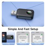 2 in 1 USB Wired to Wireless Car CarPlay / Android Box Adapter, with USB and Type-C Cable, 4149 - Imagen 5