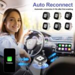 2 in 1 mini USB Wired to Wireless Car CarPlay / Android Auto Box Adapter, mini (Gold) - Imagen 4