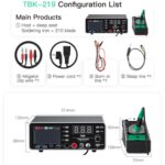 TBK-219 20V / 5A All-purpose Integrated Workstation Power Supply with C210 Soldering Iron, EU Plug - Imagen 3