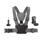 Quick Release Body Mount Belt Chest Strap with Mount & Screw, 3 in 1