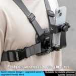 Quick Release Body Mount Belt Chest Strap with Mount & Screw, 4 in 1 - Imagen 2
