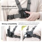 Quick Release Body Mount Belt Chest Strap with Mount & Screw, 4 in 1 - Imagen 6