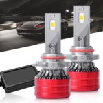 2pcs 25W 2500lm 6000K Car LED Headlight Bulb, 9005