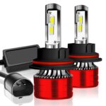 2pcs 25W 2500lm 6000K Car LED Headlight Bulb, 9007