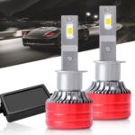 2pcs 25W 2500lm 6000K Car LED Headlight Bulb, H1