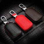 Litchi Grain PU Leather Universal Car Key Case - Imagen 2