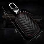 Litchi Grain PU Leather Universal Car Key Case - Imagen 3