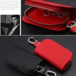 Universal Car Key Case Car Key Cowhide Leather Protective Cover - Imagen 2