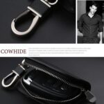 Universal Car Key Case Car Key Cowhide Leather Protective Cover - Imagen 3