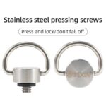 BEXIN LS020 Quick Release Plate Screws 1/4 inch C-Ring Adapter Mount Screws, LS020 - Imagen 4