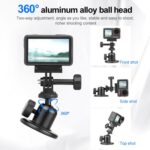 Aluminum Alloy Desktop Base, Strong Magnetic Round Base - Imagen 3