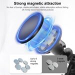 Aluminum Alloy Desktop Base, Strong Magnetic Round Base Kit - Imagen 4
