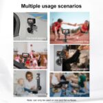 Aluminum Alloy Desktop Base, Strong Magnetic Round Base Kit - Imagen 9