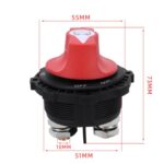 12-24V 300A Heavy-Duty DC Battery Disconnect Switch, New with OUT Handle Removable - Imagen 5