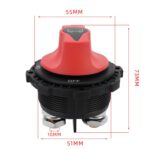 12-24V 300A Heavy-Duty DC Battery Disconnect Switch, New with OUT Handle Non-removable - Imagen 5