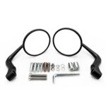2pcs/Set Universal Motorcycle Electric Vehicle Handlebar Rearview Mirror, Universal