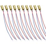 10pcs/Pack Adjustable Diode Laser Head Red Dot Laser Module, 5V
