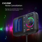 BT98 Colorful Screen Car Bluetooth MP3 Player FM Transmitter Cigarette Lighter Charging, BT98 - Imagen 5