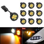 10 PCS 23mm 6LEDs SMD-5730 DC9-80V Motocicleta Eagle Eye Light, 6LEDs SMD-5730