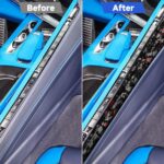 2pcs/Set Forged Gold Foil Carbon Fiber Car Center Console Side Decorative Sticker for Chevrolet Corvette C8 2020-, Left Driver, Center Console Side, Left Driver - Imagen 5