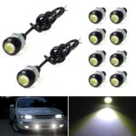 10 PCS 18mm 1.5W DC9-80V Motocicleta Eagle Eye Light Lente doble, 18mm Double Lens(White Light)