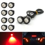 10 PCS 23mm 1.5W DC9-80V Motocicleta Eagle Eye Light Lente doble, 23mm Double Lens(Red Light)