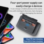 Car Modified 4-port Charger, with Voltmeter & Switch - Imagen 4
