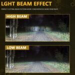 2pcs/Pack 35W 3000LM 6500K IP68 Waterproof Car LED Headlight Bulb, H1 - Imagen 3