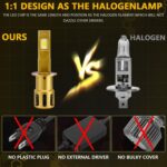 2pcs/Pack 35W 3000LM 6500K IP68 Waterproof Car LED Headlight Bulb, H1 - Imagen 5