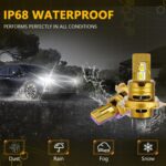2pcs/Pack 35W 3000LM 6500K IP68 Waterproof Car LED Headlight Bulb, H4 - Imagen 4