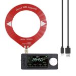 SI4732 1.9 inch IPS Display Portable Radio 0.5-108 MHz LSB USB AM FM Pocket Mini Radio, Red Round Antenna + USB