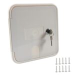 RV / Camper Power Cable Hatch with Screws and Key, Power Cable Hatch