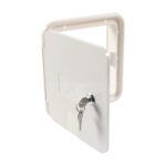 RV / Camper Power Cable Hatch with Screws and Key, Power Cable Hatch - Imagen 4