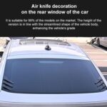 1 Pair Car Rear Windshield Air Cent Shark Fin Decorative Sticker, Carbon Pattern - Imagen 3