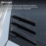 1 Pair Car Rear Windshield Air Cent Shark Fin Decorative Sticker, Carbon Pattern - Imagen 8