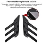 1 Pair Car Rear Windshield Air Cent Shark Fin Decorative Sticker, Carbon Pattern - Imagen 10