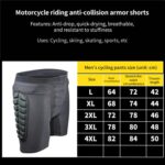 GHOST RACING GH-YW094 Off-road Motorcycle Armor Racing Riding Hip Protector Pants, XXXL - Imagen 8