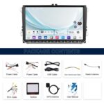 For Volkswagen Android 15 9 inch Screen Car Player Car Central Control Navigation, Standard+AHD+Microphone - Imagen 2