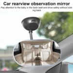 Car Suction Cup Type Wide-angle Rearview Auxiliary Mirror, Suction Cup Type - Imagen 4