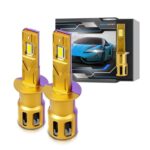 1 Pair 35W 3500LM 6500K Car LED Headlight Bulb, H1